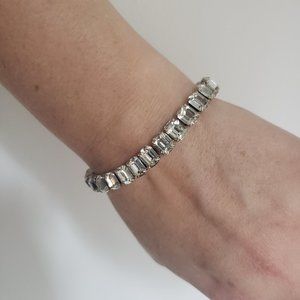 Vintage Weiss Rhinestone Bracelet
